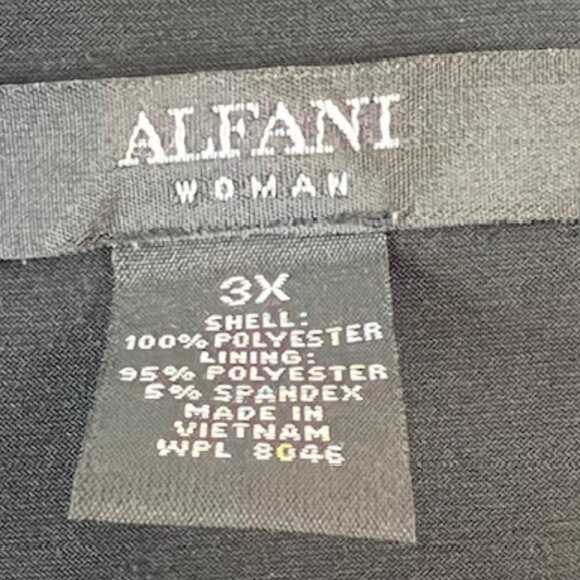 Alfani Womens Layered Tunic with lining, Flutter Sleeves, Size 3X - Picture 2 of 8